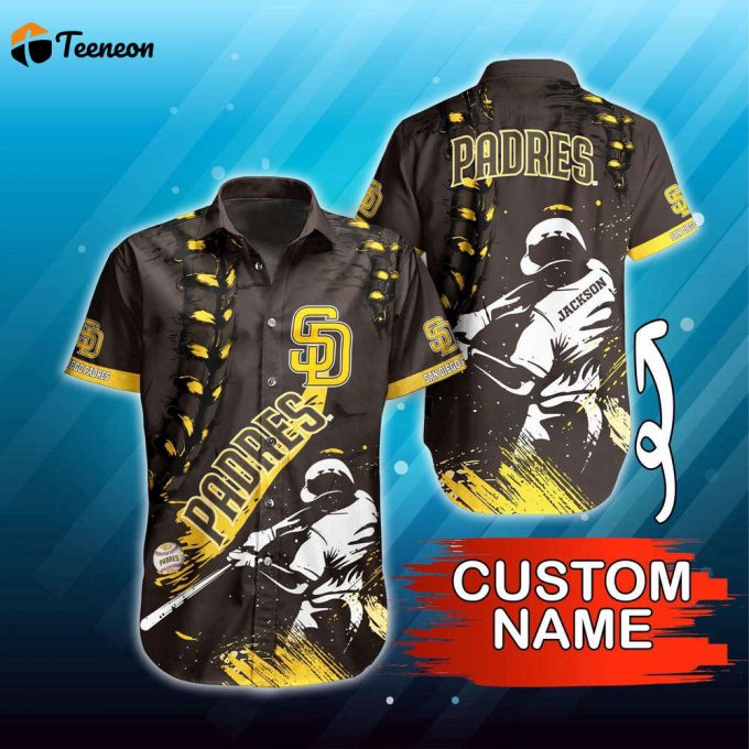 Personalized Mlb San Diego Padres Hawaiian Shirt Summer Symphony For Fans 1