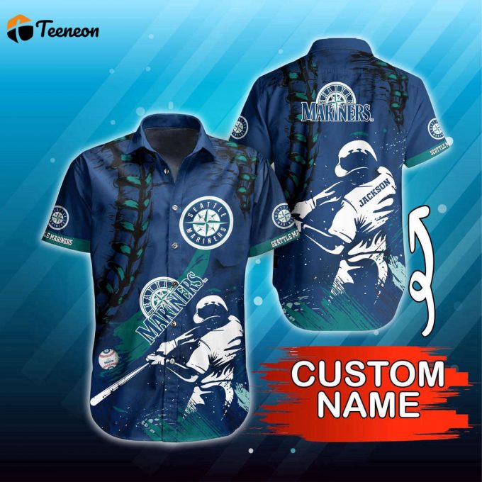 Personalized Mlb Seattle Mariners Hawaiian Shirt Summer Symphony For Fans 1