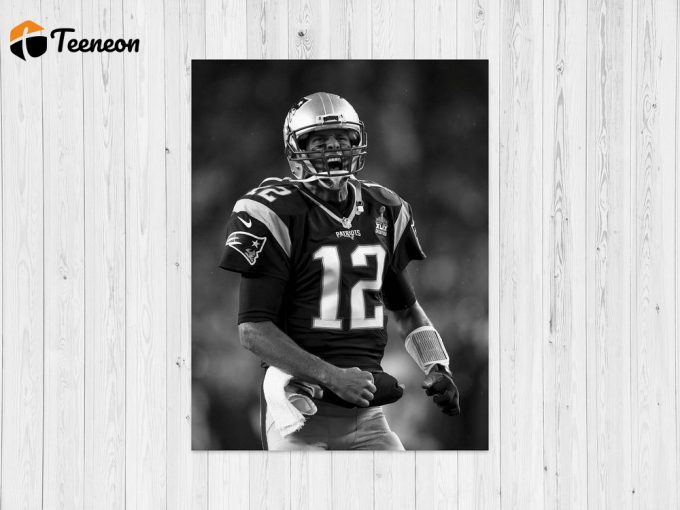 Tom Brady Poster: Stunning Home Decor Gift Featuring Iconic Photo 1