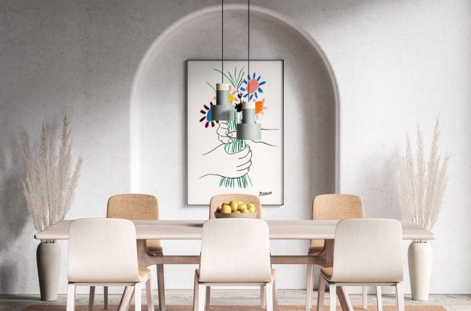 Vintage Picasso Bouquet Of Peace Flowers Poster: Home Decor Gift 8