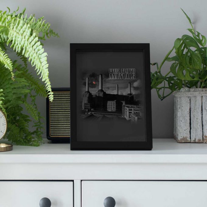 Pink Floyd Poster For Home Decor Gift For Home Decor Gift – Animals Monotone Album Art 2