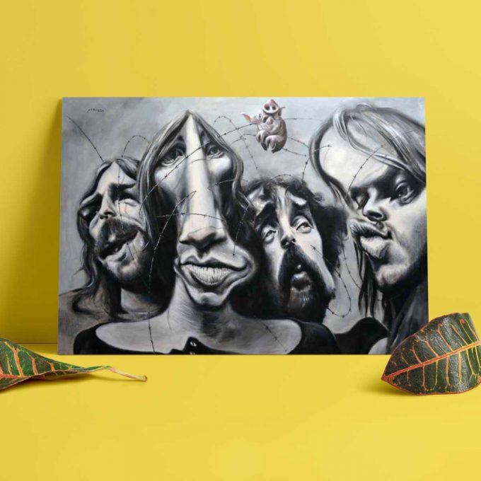 Pink Floyd Poster For Home Decor Gift For Home Decor Gift – Band Hand Drawing Art 2