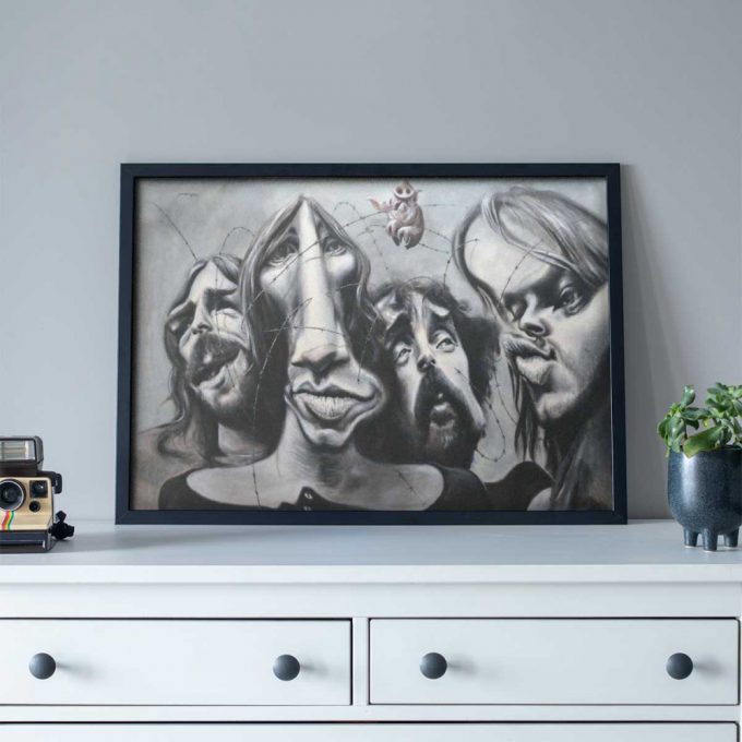 Pink Floyd Poster For Home Decor Gift For Home Decor Gift – Band Hand Drawing Art 5