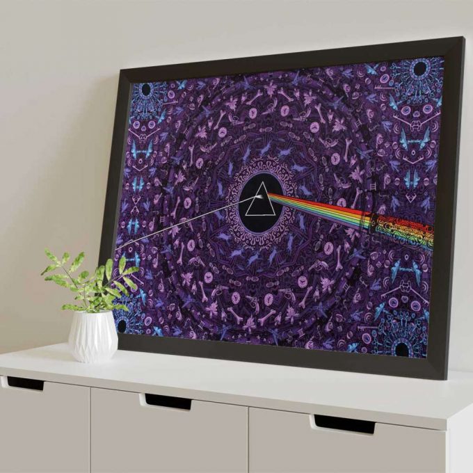 Pink Floyd Poster For Home Decor Gift For Home Decor Gift – Dark Side Of The Moon Album Psychedelic 2