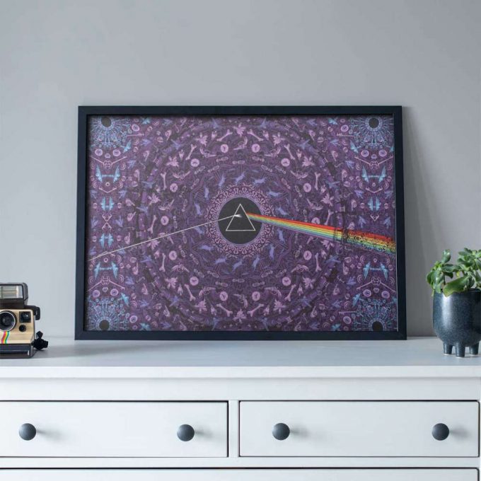 Pink Floyd Poster For Home Decor Gift For Home Decor Gift – Dark Side Of The Moon Album Psychedelic 3