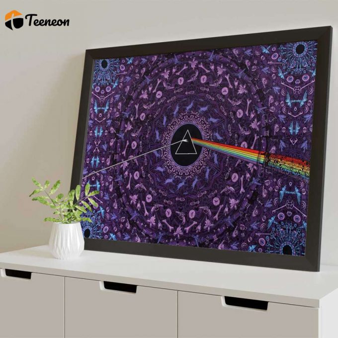 Pink Floyd Poster For Home Decor Gift For Home Decor Gift – Dark Side Of The Moon Album Psychedelic 1