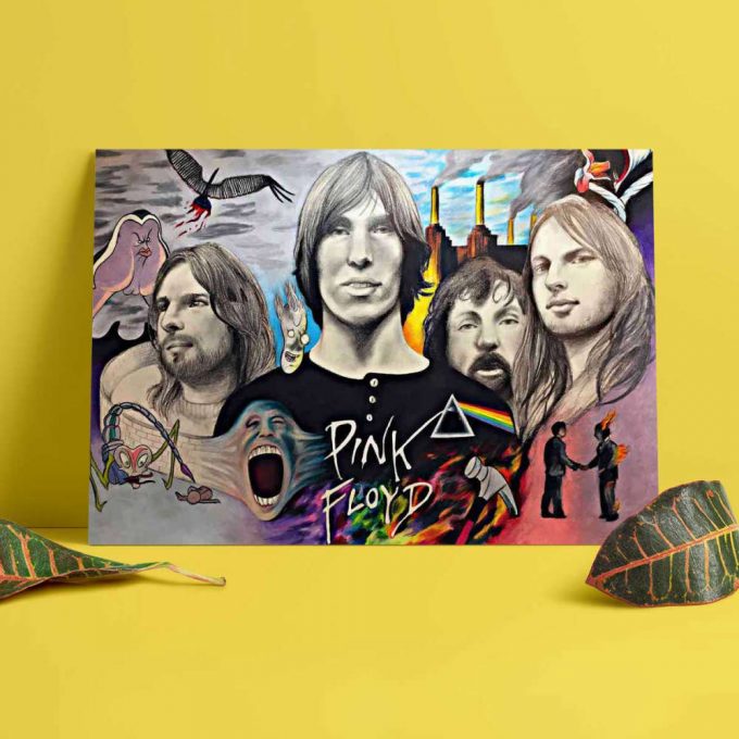 Pink Floyd Poster For Home Decor Gift For Home Decor Gift – Drawing Fan Art 3