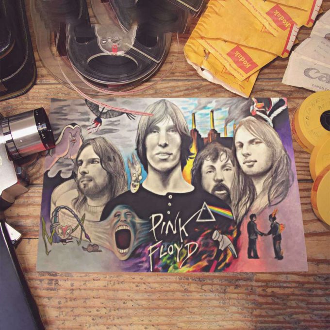 Pink Floyd Poster For Home Decor Gift For Home Decor Gift – Drawing Fan Art 4