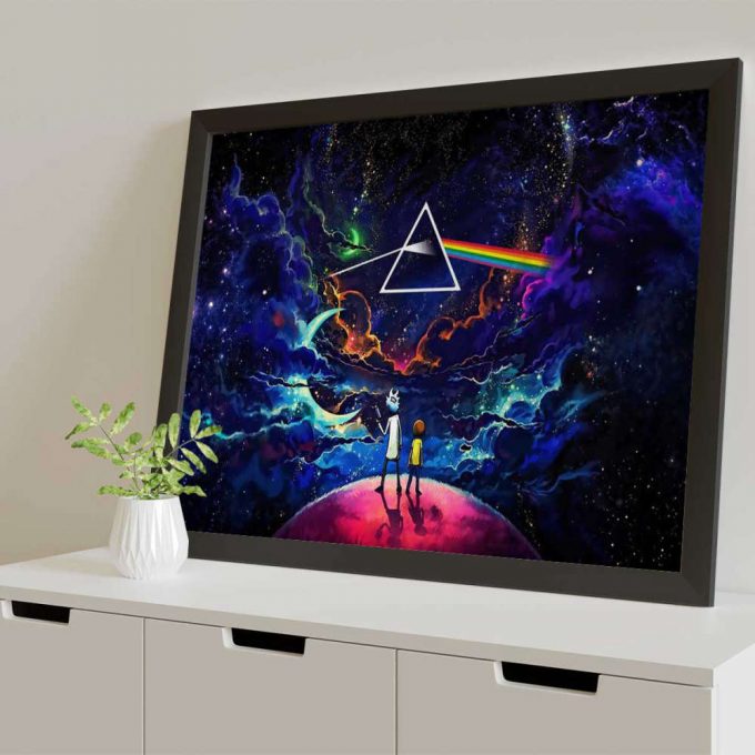 Pink Floyd Poster For Home Decor Gift For Home Decor Gift – Rick And Morty The Dark Side Of The Moon 5