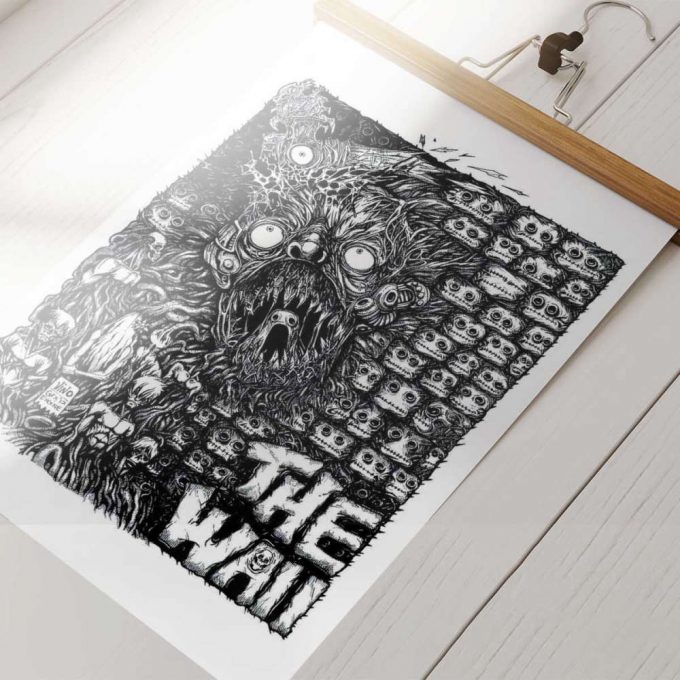 Pink Floyd Poster For Home Decor Gift For Home Decor Gift – The Wall Line Art 2