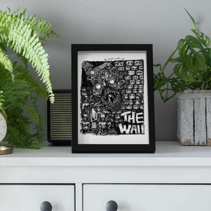 Pink Floyd Poster For Home Decor Gift For Home Decor Gift – The Wall Line Art 5