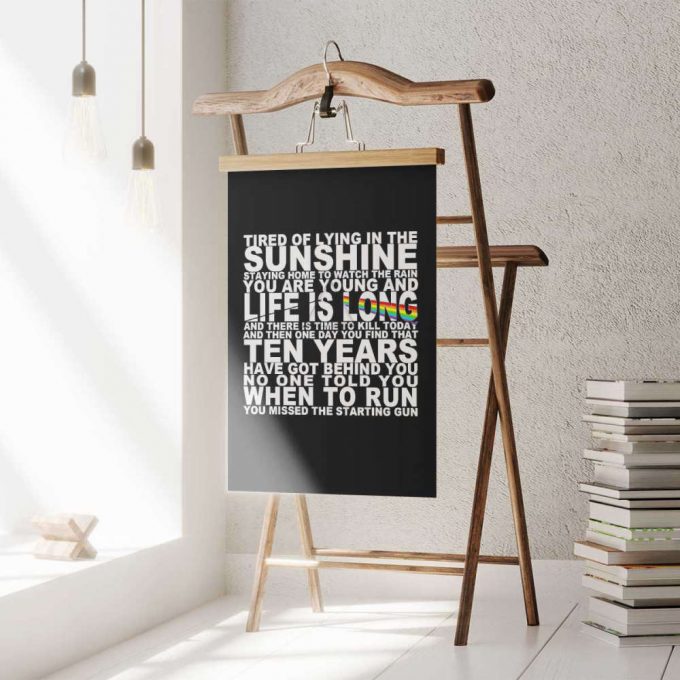 Pink Floyd Poster For Home Decor Gift For Home Decor Gift – Tired Of Lying In The Sunshine Staying Home To Watch The Rain 3