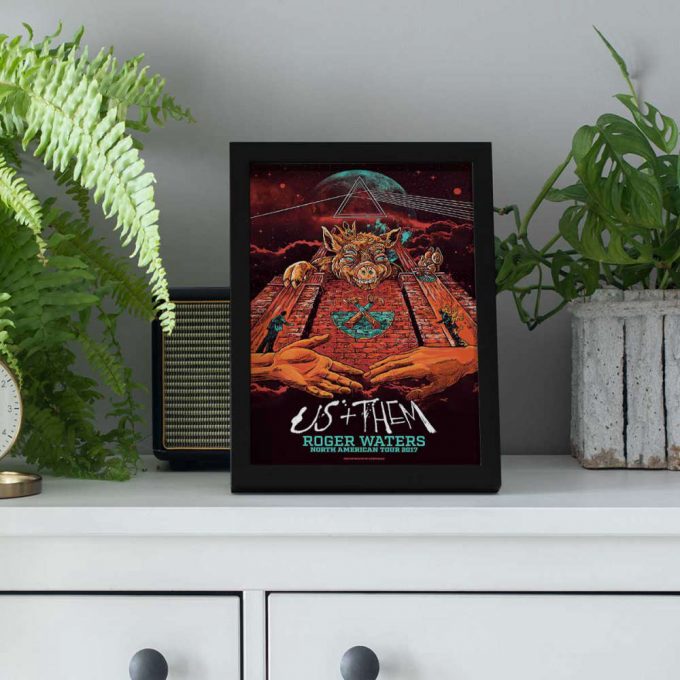 Pink Floyd Poster For Home Decor Gift For Home Decor Gift – Us X Them American Tour 5