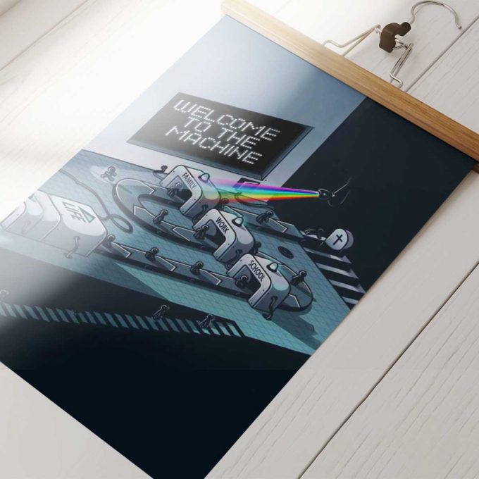 Pink Floyd Poster For Home Decor Gift For Home Decor Gift – Welcome To The Machine 2