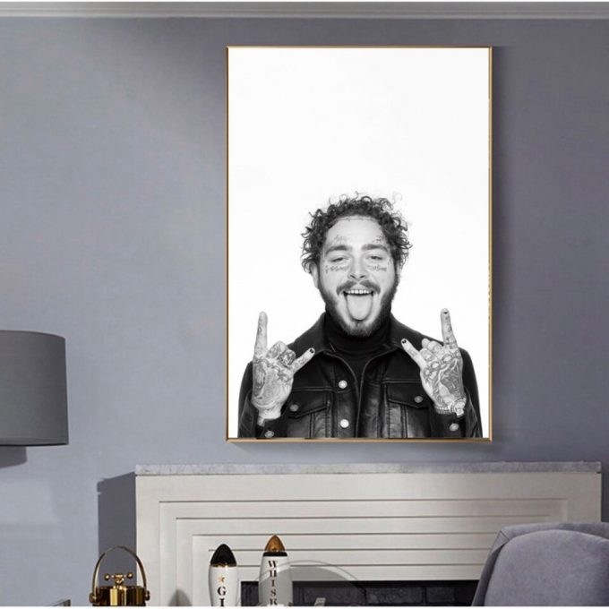 Post Malone Poster For Home Decor Gift,Post Malone,Rock Star 2