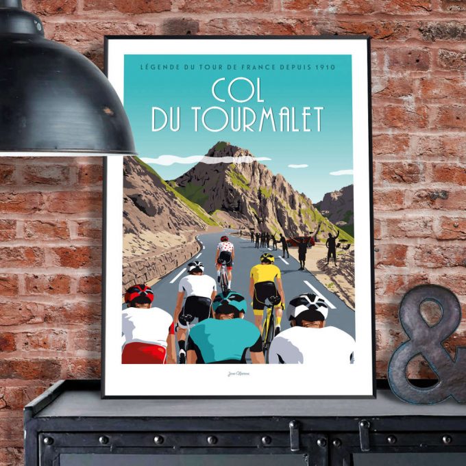 Col Du Tourmalet: Stunning Tour De France Travel Poster For Home Decor Gift 2