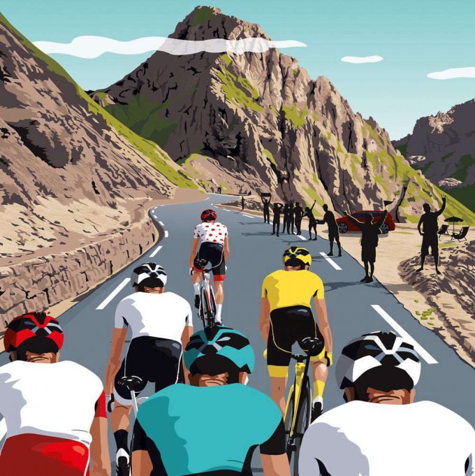 Col Du Tourmalet: Stunning Tour De France Travel Poster For Home Decor Gift 3
