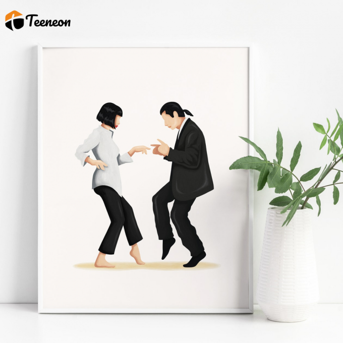 Pulp Fiction Twist Dance Poster For Home Decor Gift, Pop Culture Iconic Print 1