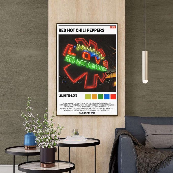 Red Hot Chili Peppers - Unlimited Love - Album Poster For Home Decor Gift | Color Optional 2