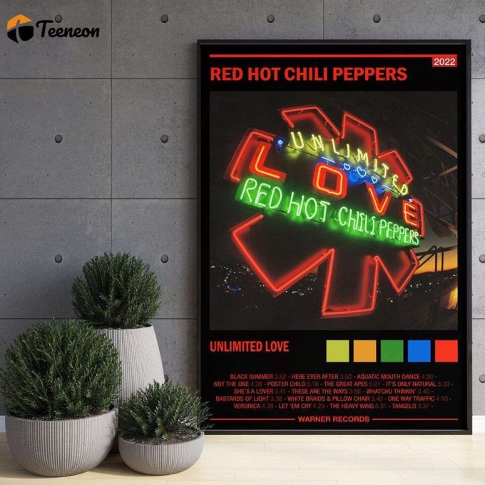 Red Hot Chili Peppers - Unlimited Love - Album Poster For Home Decor Gift | Color Optional 1