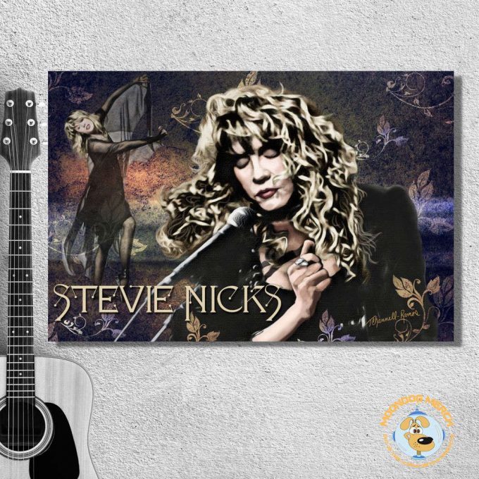 Stevie Nicks Poster For Home Decor Gift Print, Fleetwood Mac Portrait, Rock Band Wall Art 4