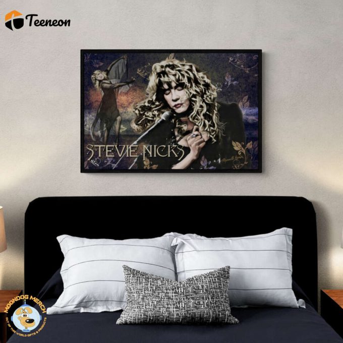 Stevie Nicks Poster For Home Decor Gift Print, Fleetwood Mac Portrait, Rock Band Wall Art 1