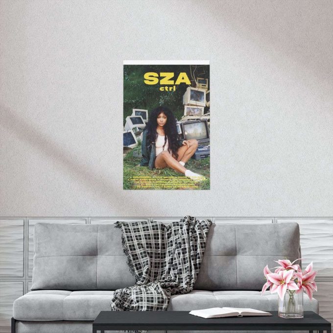 Sza Premium Vertical Matte Poster For Home Decor Gift / Ctrl Album Cover Poster For Home Decor Gift Merch 2