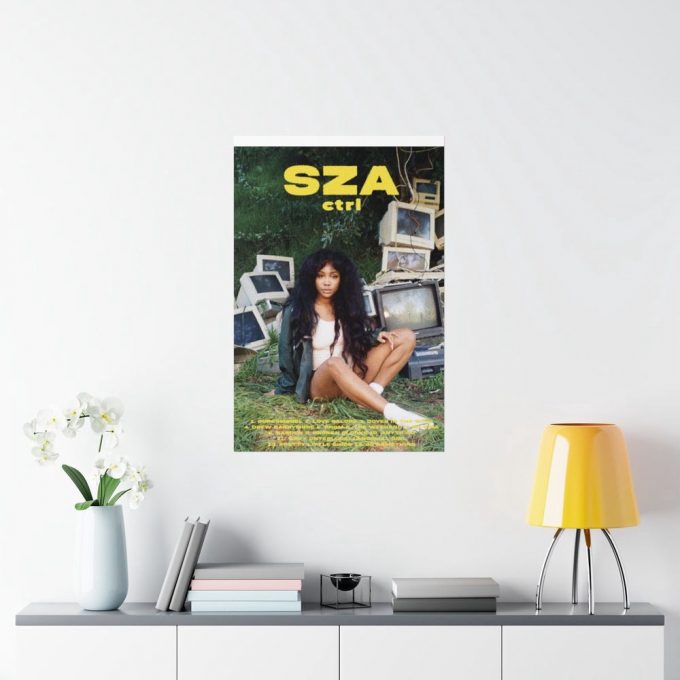 Sza Premium Vertical Matte Poster For Home Decor Gift / Ctrl Album Cover Poster For Home Decor Gift Merch 3