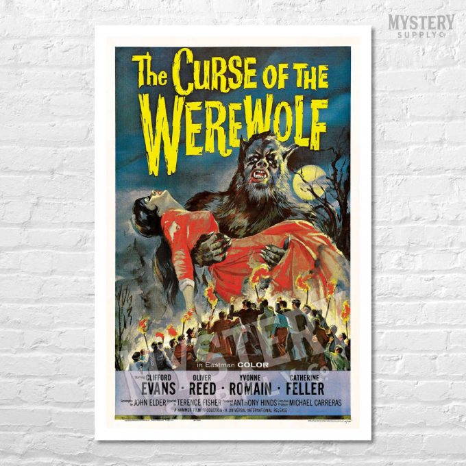 The Curse Of The Werewolf 1961 Vintage Horror Monster Movie Poster For Home Decor Gift 3