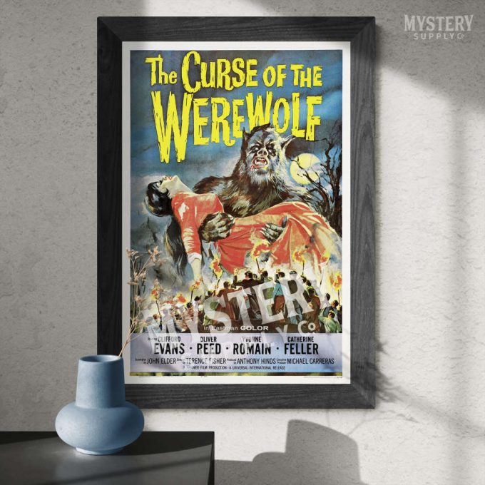 The Curse Of The Werewolf 1961 Vintage Horror Monster Movie Poster For Home Decor Gift 7