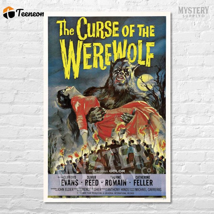 The Curse Of The Werewolf 1961 Vintage Horror Monster Movie Poster For Home Decor Gift 1