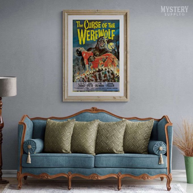 The Curse Of The Werewolf 1961 Vintage Horror Monster Movie Poster For Home Decor Gift 9