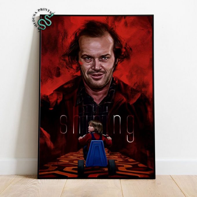 The Shining Poster For Home Decor Gift, Jack Nicholson Wall Art, Rolled Canvas Print, Movie Poster For Home Decor Gift Gift 7