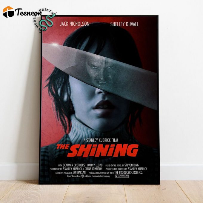 The Shining Poster For Home Decor Gift, Jack Nicholson Wall Art, Rolled Canvas Print, Movie Poster For Home Decor Gift Gift 1