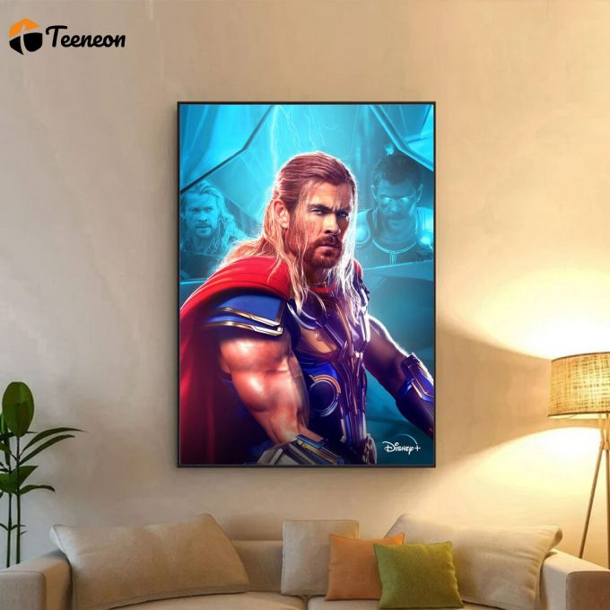 Thor Love And Thunder Poster For Home Decor Gift 2022, Thor King Valkyrie, Love And Thunder 1