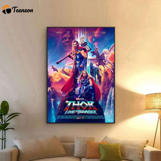 Thor Love And Thunder Poster For Home Decor Gift, Chris Hemsworth Poster For Home Decor Gift