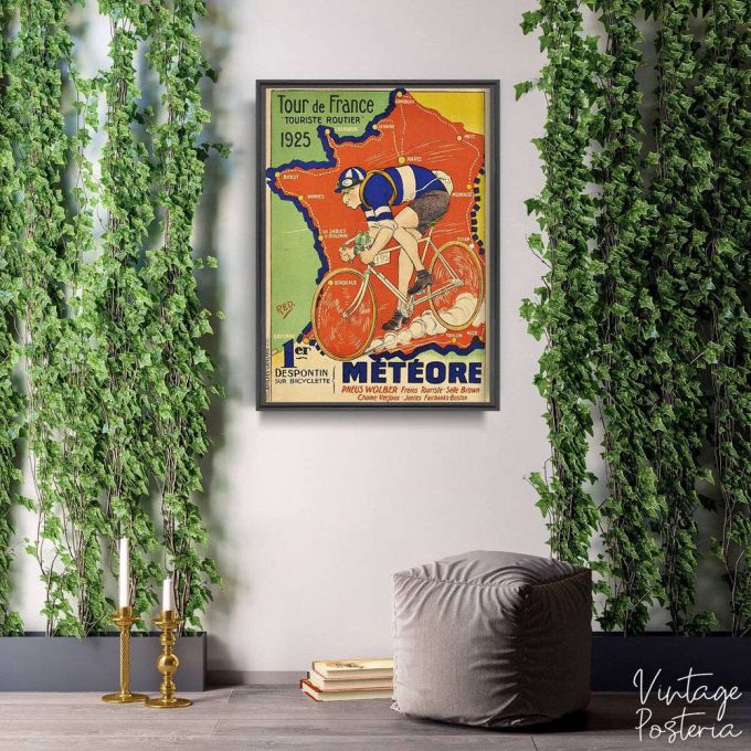 Vintage Tour De France Print Poster: Stylish Home Decor Gift 2