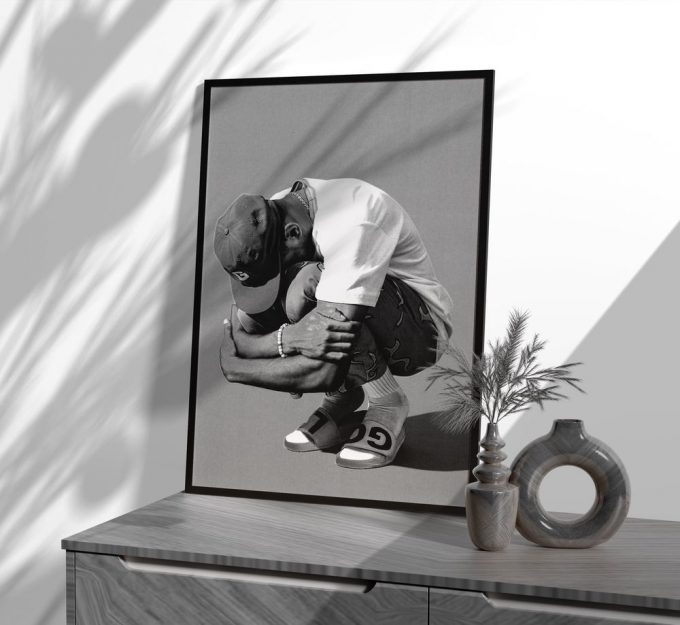 Tyler The Creator Poster For Home Decor Gift, Black And White, Music Print, Aesthetic Room Decor, Rapper Poster For Home Decor Gift 5