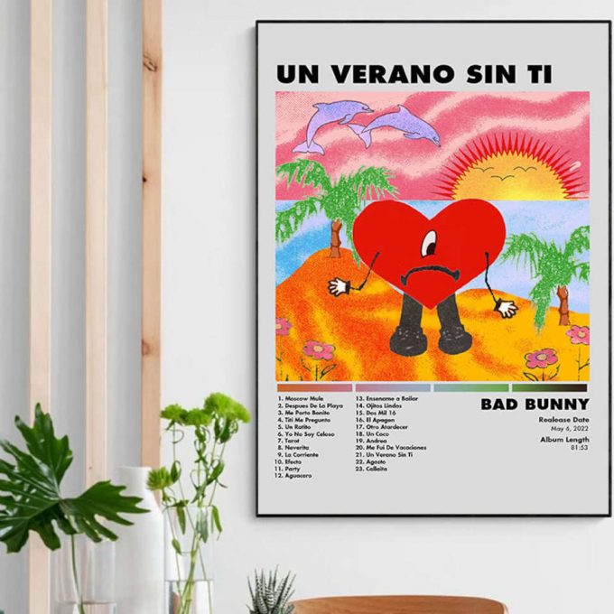 Un Verano Sin Ti Bad Bunny Poster For Home Decor Gift 2