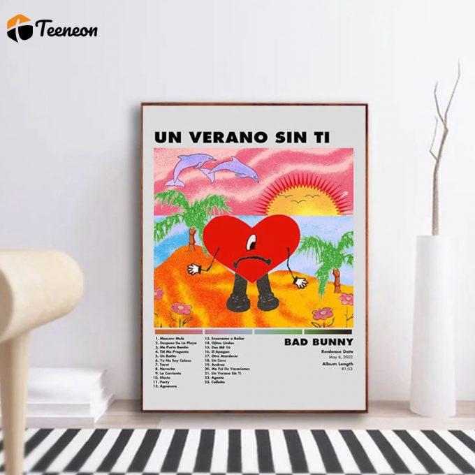 Un Verano Sin Ti Bad Bunny Poster For Home Decor Gift 1