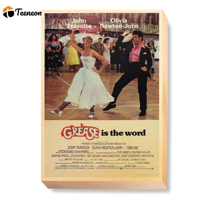 Vintage Movie Poster For Home Decor Gift Art - Grease W/John Travolta 1