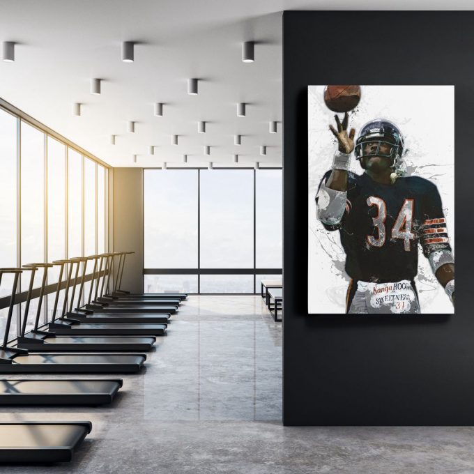 Chicago Bears Walter Payton Poster: Handmade Home Decor Gift 4