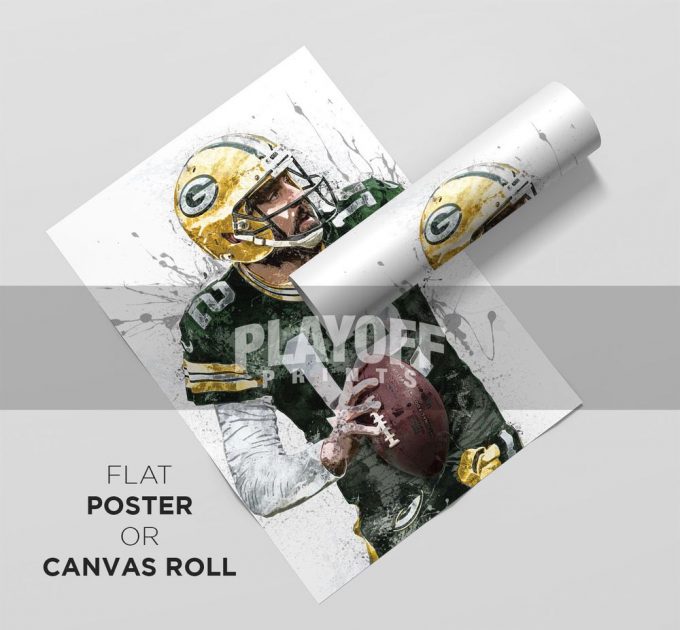 Aaron Rodgers Poster For Home Decor Gift, Green Bay Packers 2