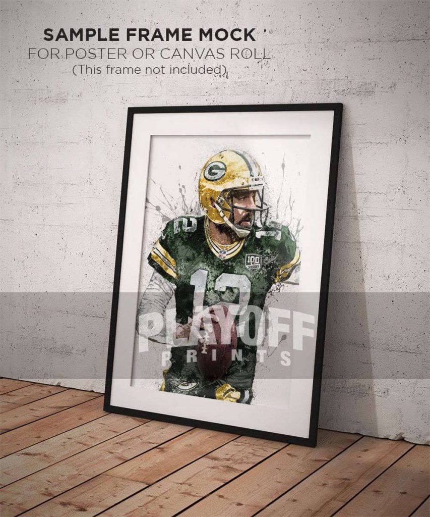 Aaron Rodgers Poster For Home Decor Gift, Green Bay Packers 11