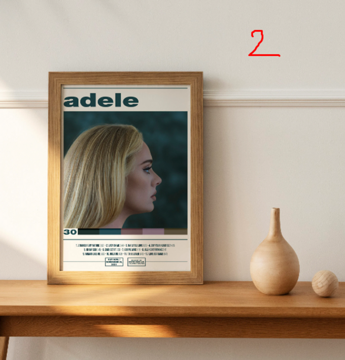 Adele &Quot;30 &Quot; Album Poster For Home Decor Gift | Multiple Color Options 2