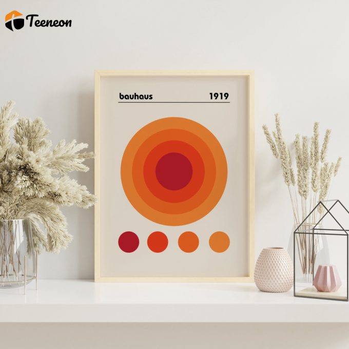 Bauhaus Exhibition Poster For Home Decor Gift, Mid Century Modern, Bauhaus Poster For Home Decor Gift 1