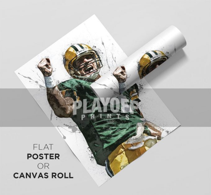 Brett Favre Poster For Home Decor Gift, Green Bay Packers 2