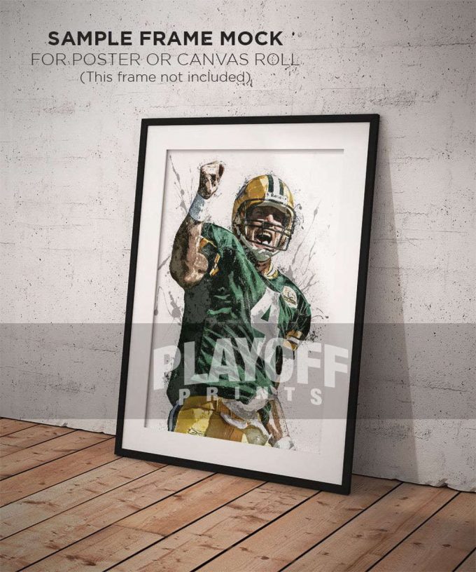 Brett Favre Poster For Home Decor Gift, Green Bay Packers 3