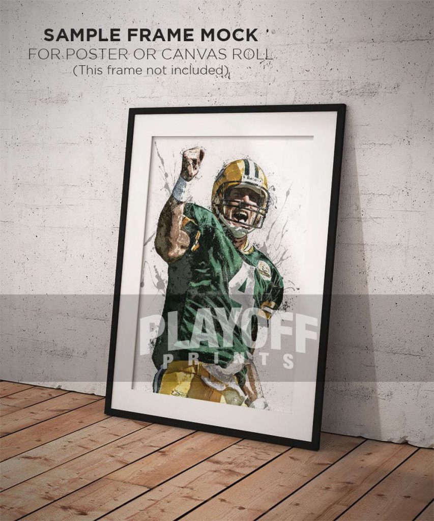 Brett Favre Poster For Home Decor Gift, Green Bay Packers 9