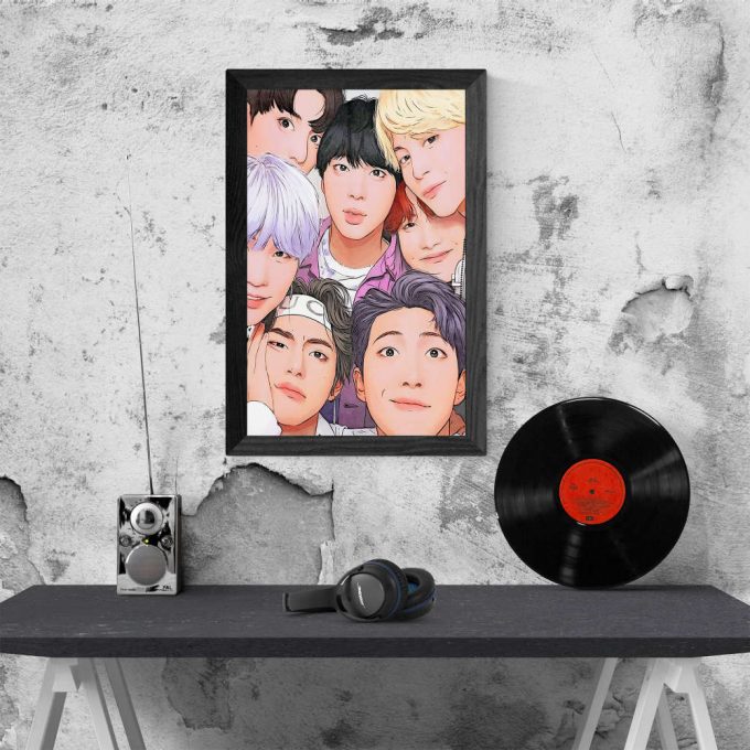 Bts Poster For Home Decor Gift, Bts Art, Bts Digital Download, Valentines Gifts For Her, Kpop Poster For Home Decor Gift 2